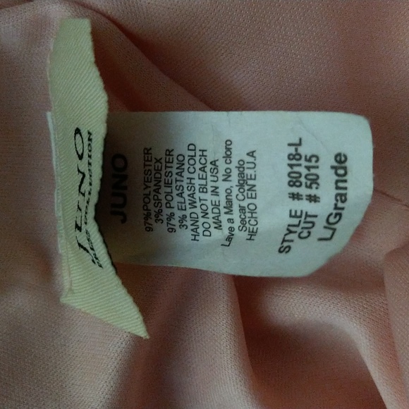 Juno Pink Long Jeweled Top Formal Dress - Picture 11 of 12